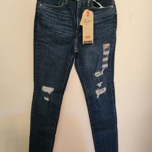 NWT 721 Levi Jeans High Rise Skinny‎ Size 27x30